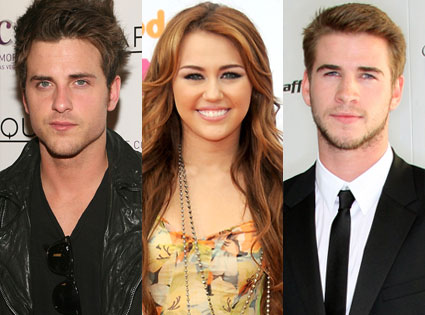 Miley Cyrus, Liam Hemswoth, Jared Followill Miley Cyrus, Liam Hemswoth, Jared Followill